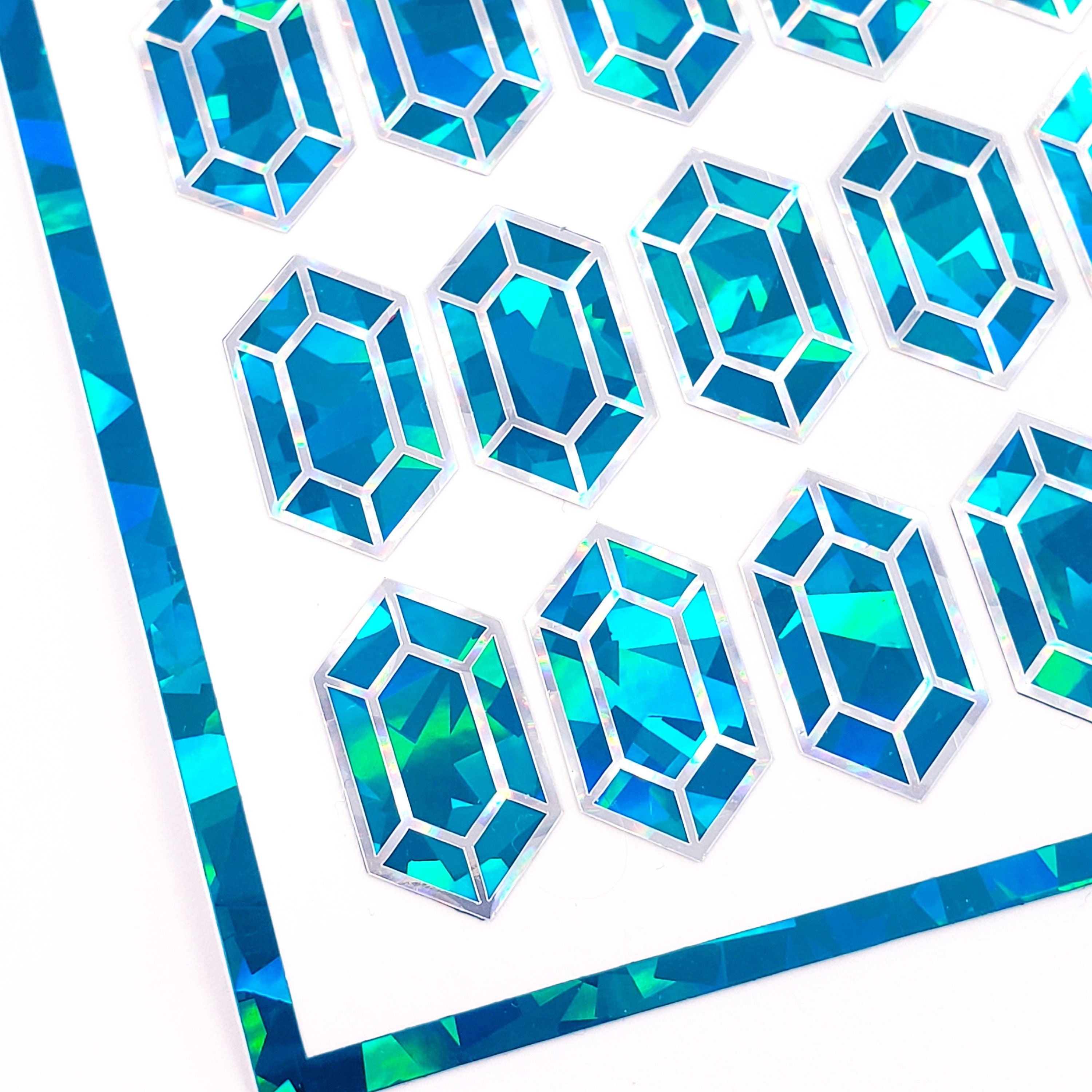 Turquoise Rupee Gem Stickers – Fairy Dust Decals