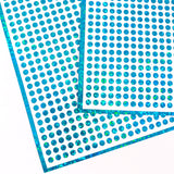 Extra Small Teal Glitter Dot Stickers. Set of 750 micro sized turquoise dots for journals, planners, goal trackers, calendars and crafts.