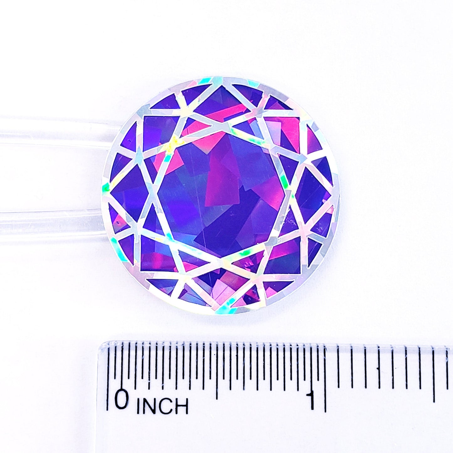 Purple Diamond Sticker Bundle, set of 96 sparkly faux amethyst gemstone stickers for February birthday, Aquarius zodiac gift, Free shipping.