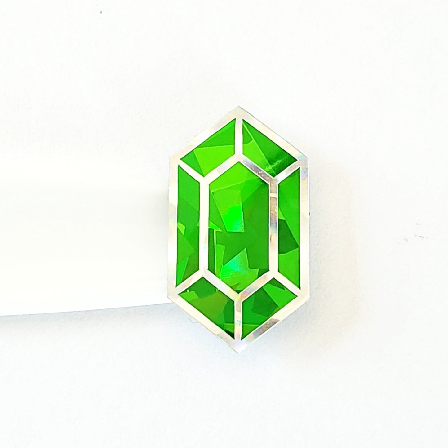 Green Diamond Sticker Bundle, set of 96 sparkly green peridot faux gemstone stickers for August birthday, Virgo zodiac gift, Free shipping.