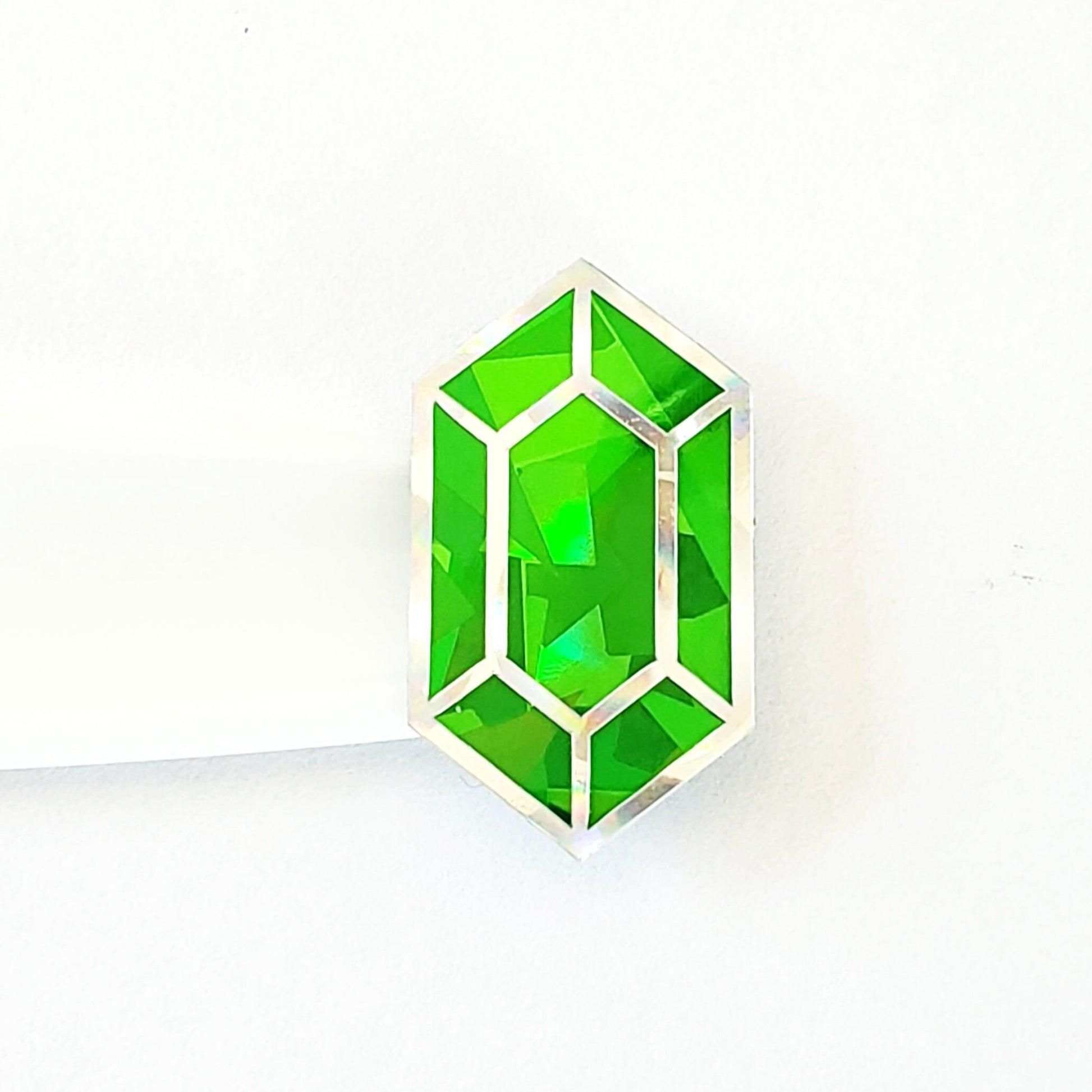 Light Green Jewel Stickers, set of 36 sparkly green peridot faux rupee gemstone stickers for August birthday, Virgo zodiac gift.