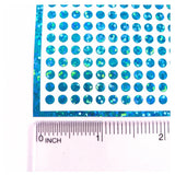 Extra Small Teal Glitter Dot Stickers. Set of 750 micro sized turquoise dots for journals, planners, goal trackers, calendars and crafts.