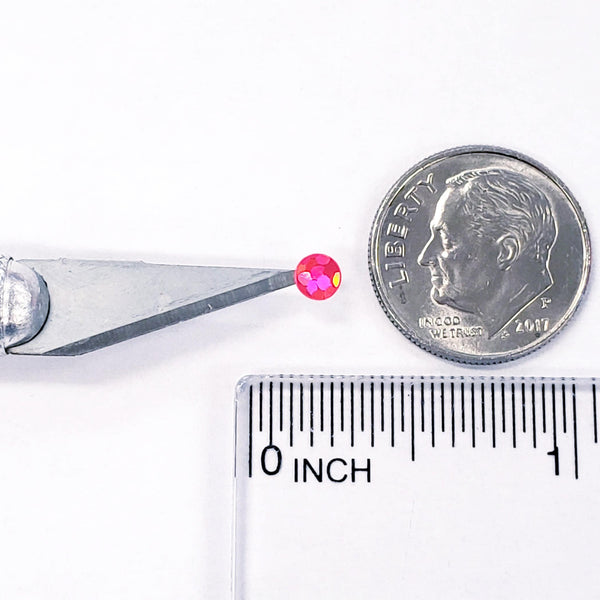 Extra Small Pink Dot Stickers, set of 750 micro sized neon pink glitter dots for daily journals, planners, trackers, calendars and crafts.