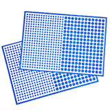 Blue Glitter Dot Stickers, set of 560, two dot sizes 2mm and 1/4 dots for meal choice, journals, planners, calendars, charts and crafts.