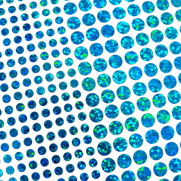 Turquoise Glitter Dot Stickers, set of 560, two dot sizes 2mm and 1/4 dots for meal choice, journals, planners, calendars, charts and crafts