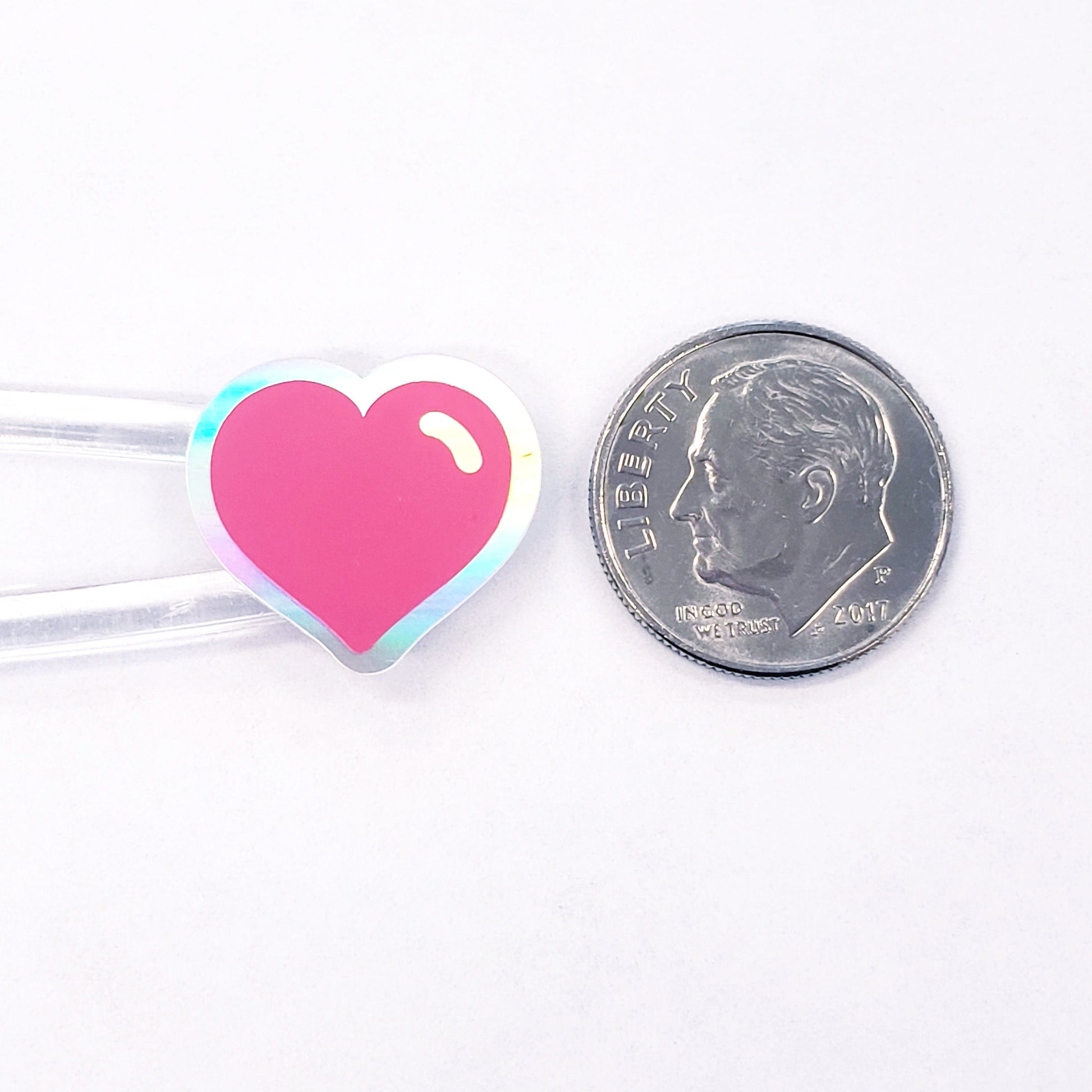 Heart Stickers, set of 60 small vinyl kawaii style hearts for invitations, envelopes, journals, scrapbook embellishments, rainbow hearts.