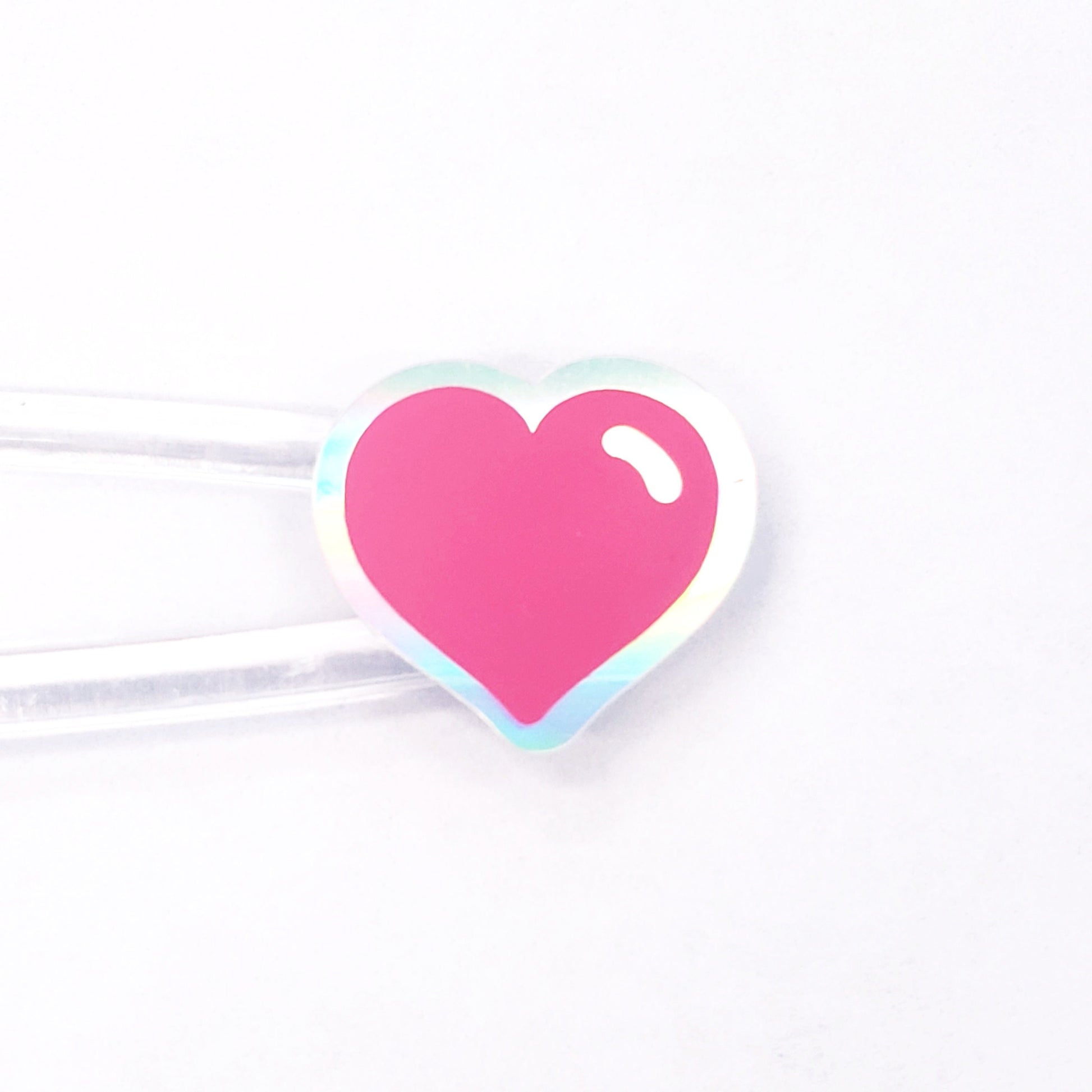 Heart Stickers, set of 60 small vinyl kawaii style hearts for invitations, envelopes, journals, scrapbook embellishments, rainbow hearts.