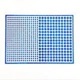 Blue Glitter Dot Stickers, set of 560, two dot sizes 2mm and 1/4 dots for meal choice, journals, planners, calendars, charts and crafts.