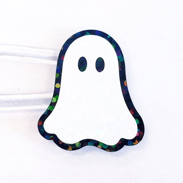 Ghosts Die Cut Sticker Set for Halloween crafts, Trick or Treat bags, spooky season stickers.