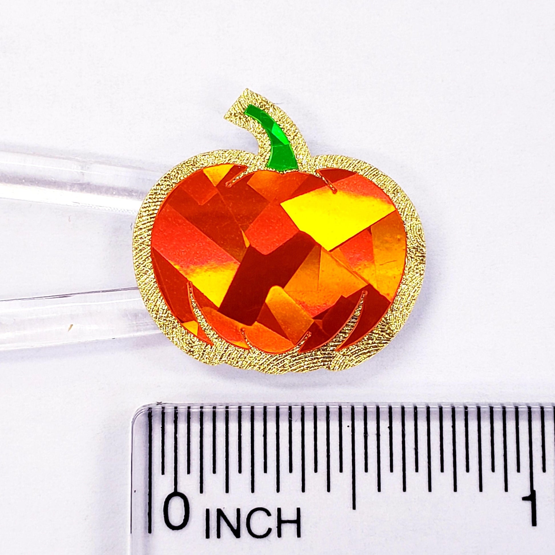 Pumpkin Stickers, set of 54 small sparkly orange pumpkin vinyl decals for fall paper crafts, journals, Autumn weddings, Halloween stickers.