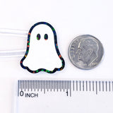 Ghosts Die Cut Sticker Set for Halloween crafts, Trick or Treat bags, spooky season stickers.