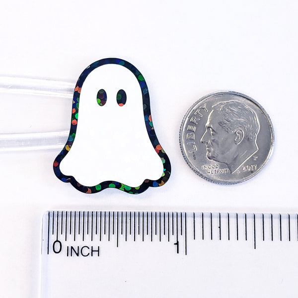 Ghosts Die Cut Sticker Set for Halloween crafts, Trick or Treat bags, spooky season stickers.