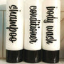 Shampoo Conditioner Body Wash Label Set, soap dispenser bottle vinyl decals