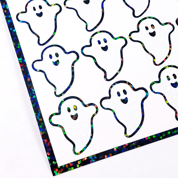 Happy Flying Ghost Stickers