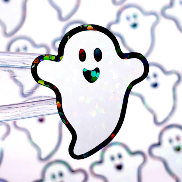 Happy Flying Ghost Stickers