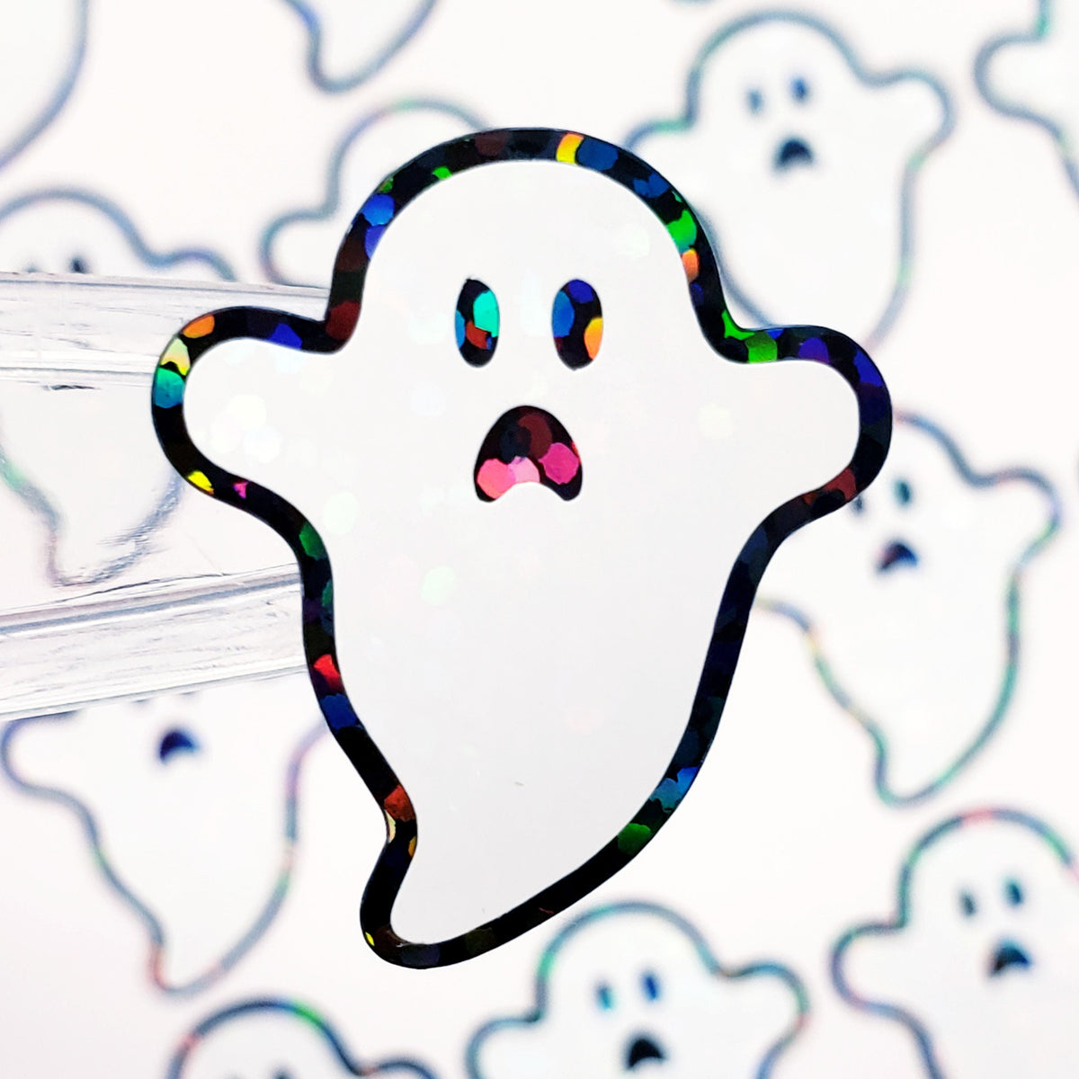 Spooky Flying Ghost Stickers