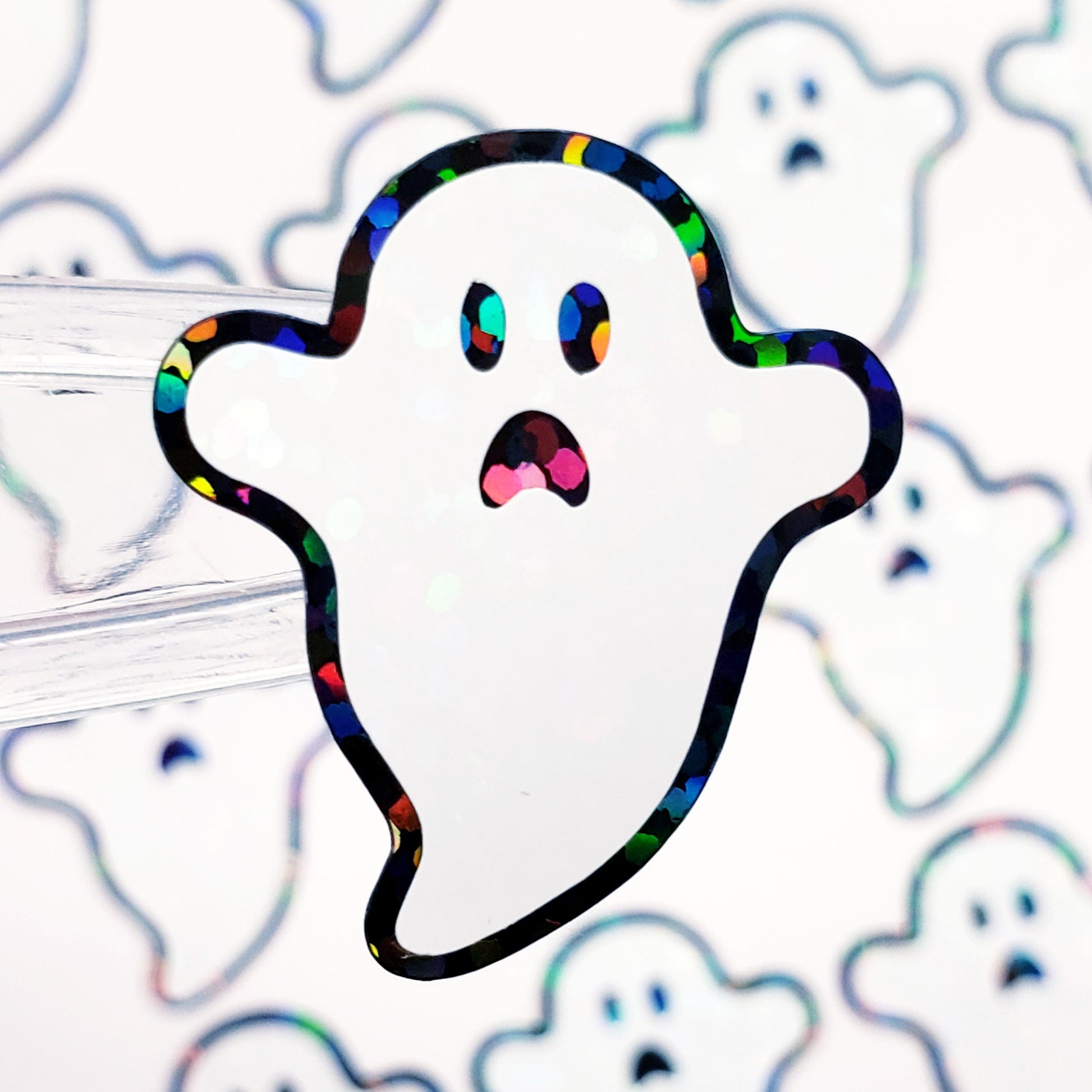 Spooky Flying Ghost Stickers