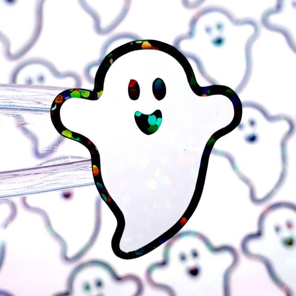 Happy Flying Ghost Stickers