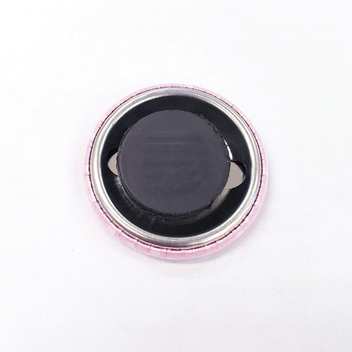 Cherry Fridge Magnets, Set of 6 round magnets for message boards and calendars, includes black metal container with lid, cute retro style.