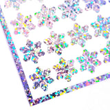 Silver Snowflake Stickers, set of 99