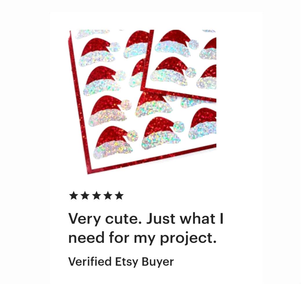 Santa Hat Stickers
