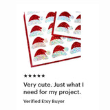 Santa Hat Stickers