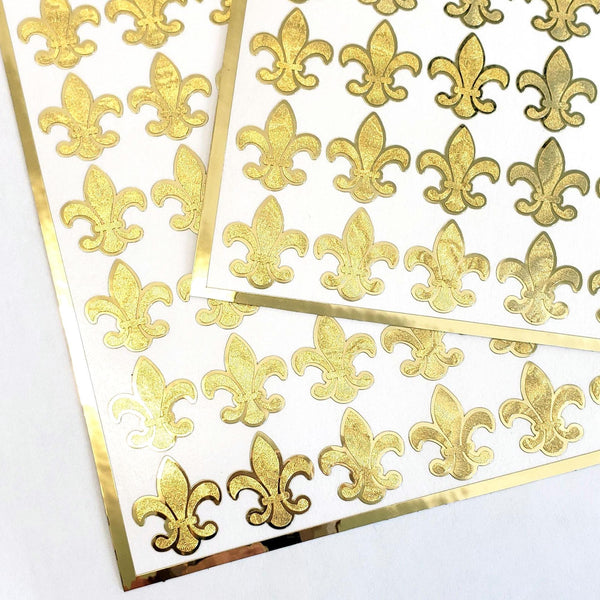 Gold Fleur de Lis Stickers
