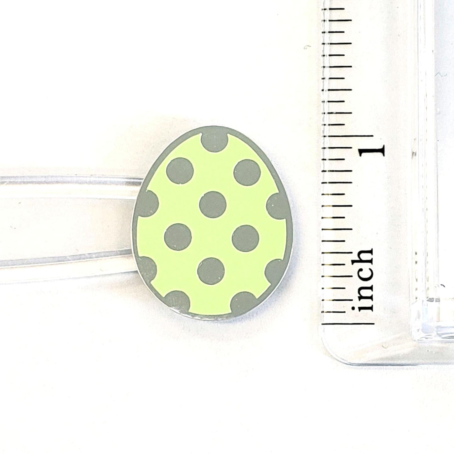 Pretty Pastel Easter Egg Stickers, set of 30 colorful polka dot egg decals for cards, journals and scrapbook embellishments. Silver outline