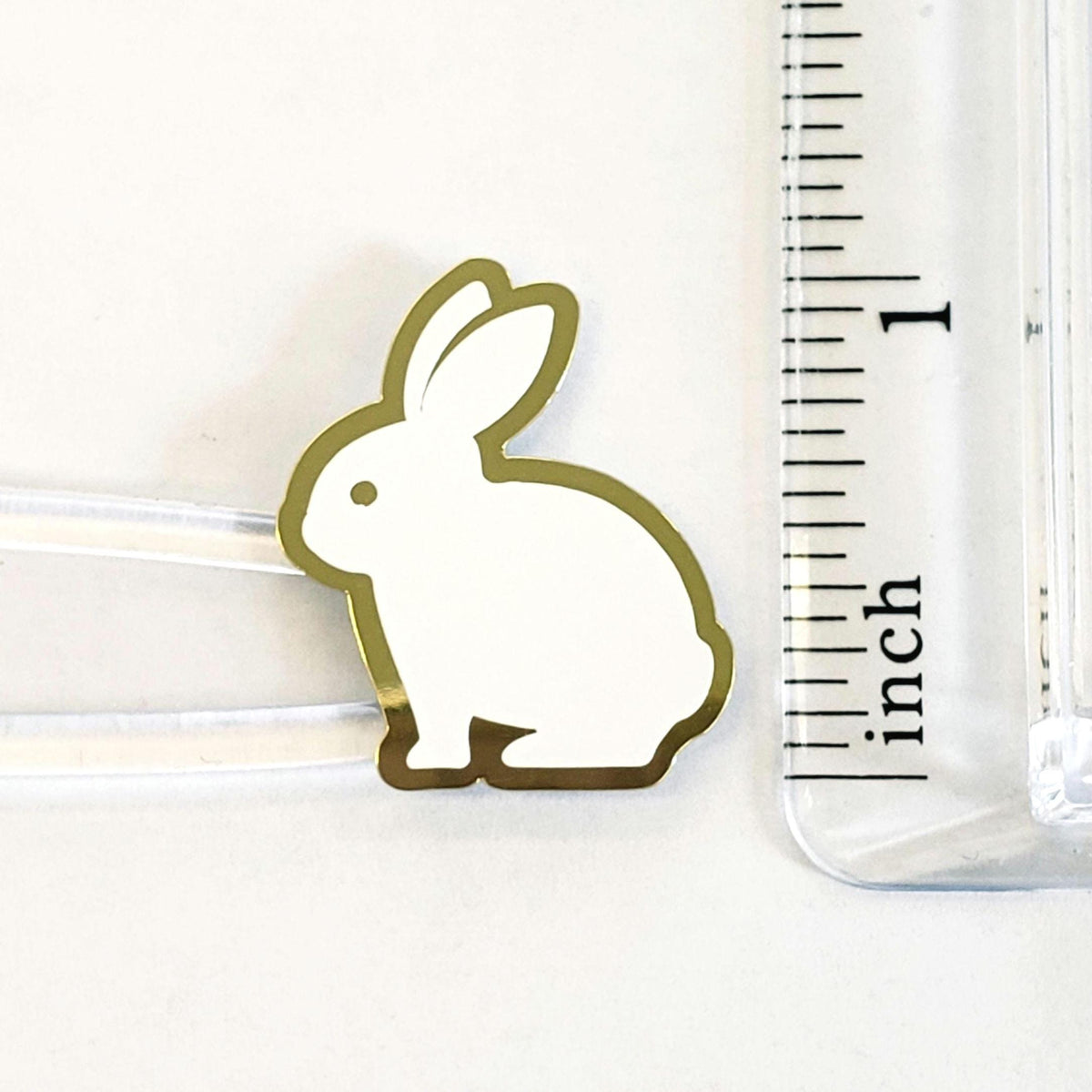 White Easter Bunny Stickers, set of 30 cute vinyl bunnies for Spring crafts, Easter baskets and cards.