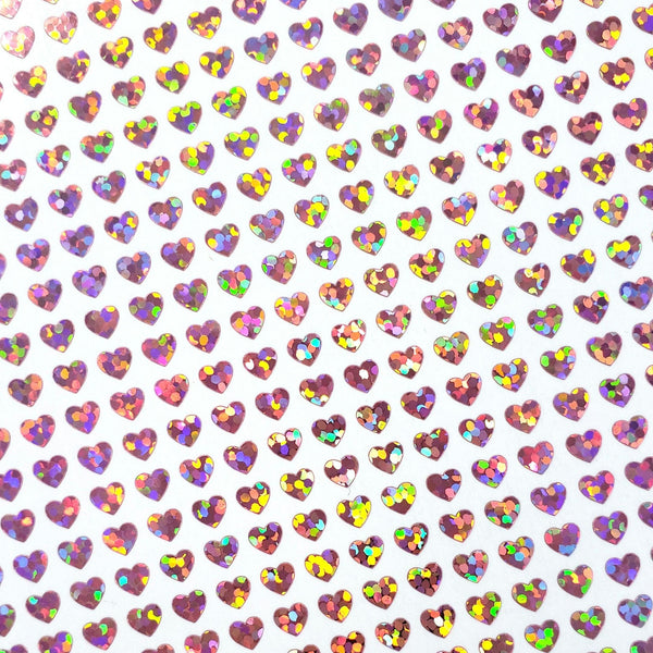 Extra Small Pink Heart Stickers