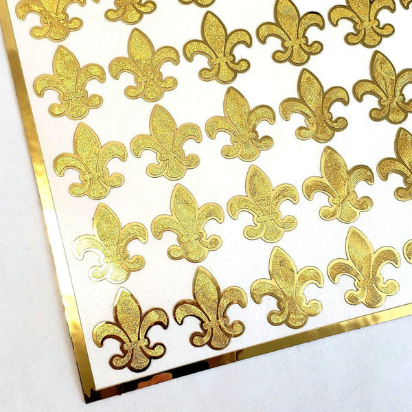 Gold Fleur de Lis Stickers
