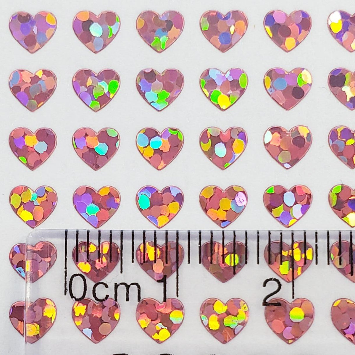 Extra Small Pink Heart Stickers