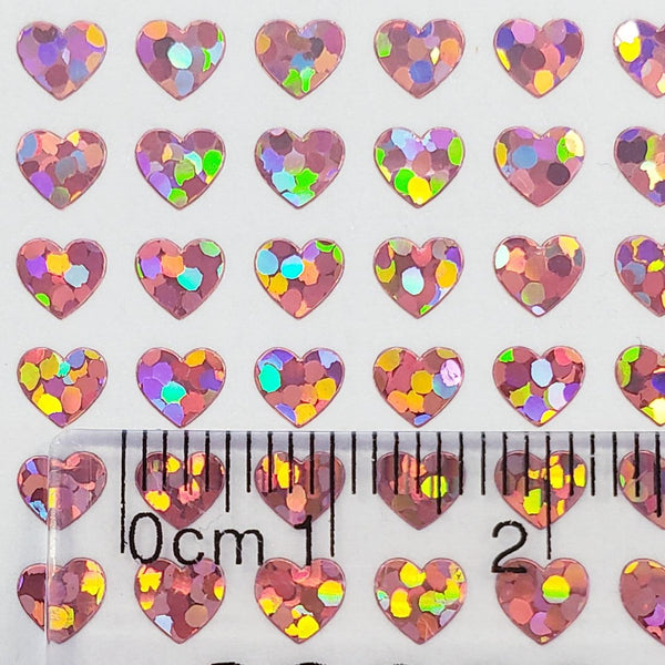 Extra Small Pink Heart Stickers