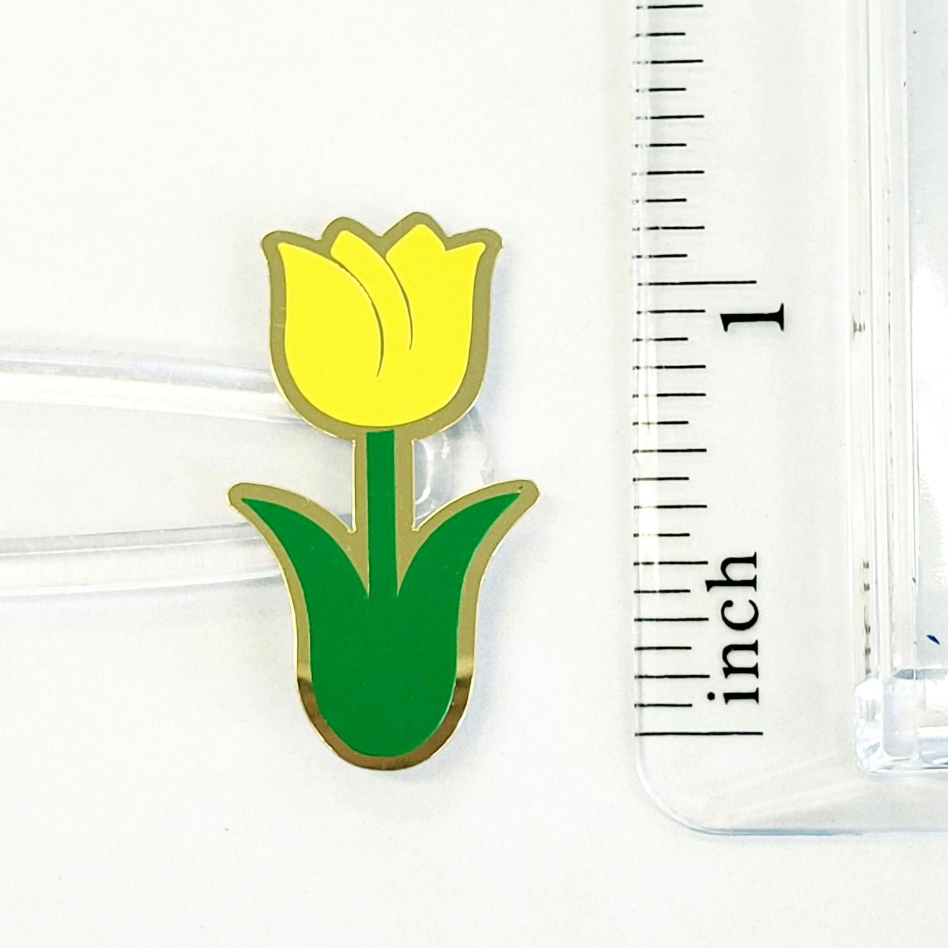 Tulip Stickers, set of 30 spring flower decals for garden journals, scrapbook pages and notecards. Bright multi color tulip stickers.