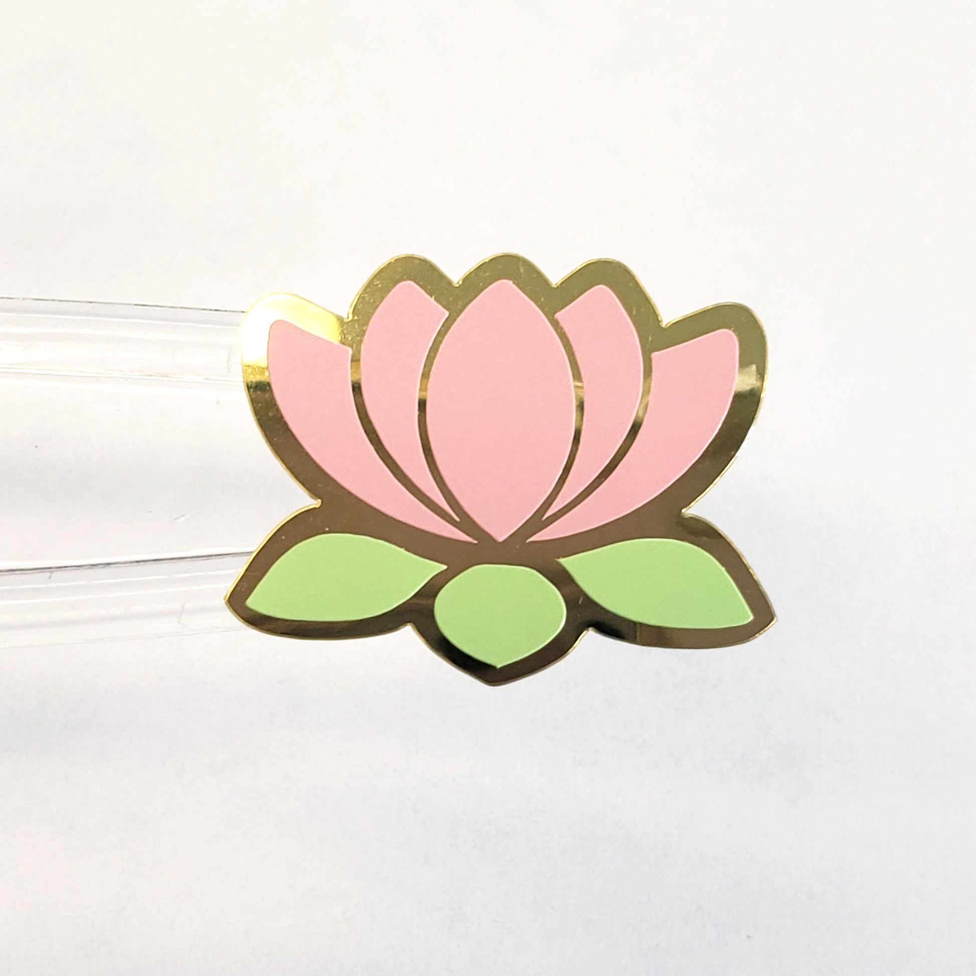 Pink and Gold Lotus Flower Stickers, set of 45 small water lily vinyl decals, wedding stickers for envelopes, scrapbooks and garden journals