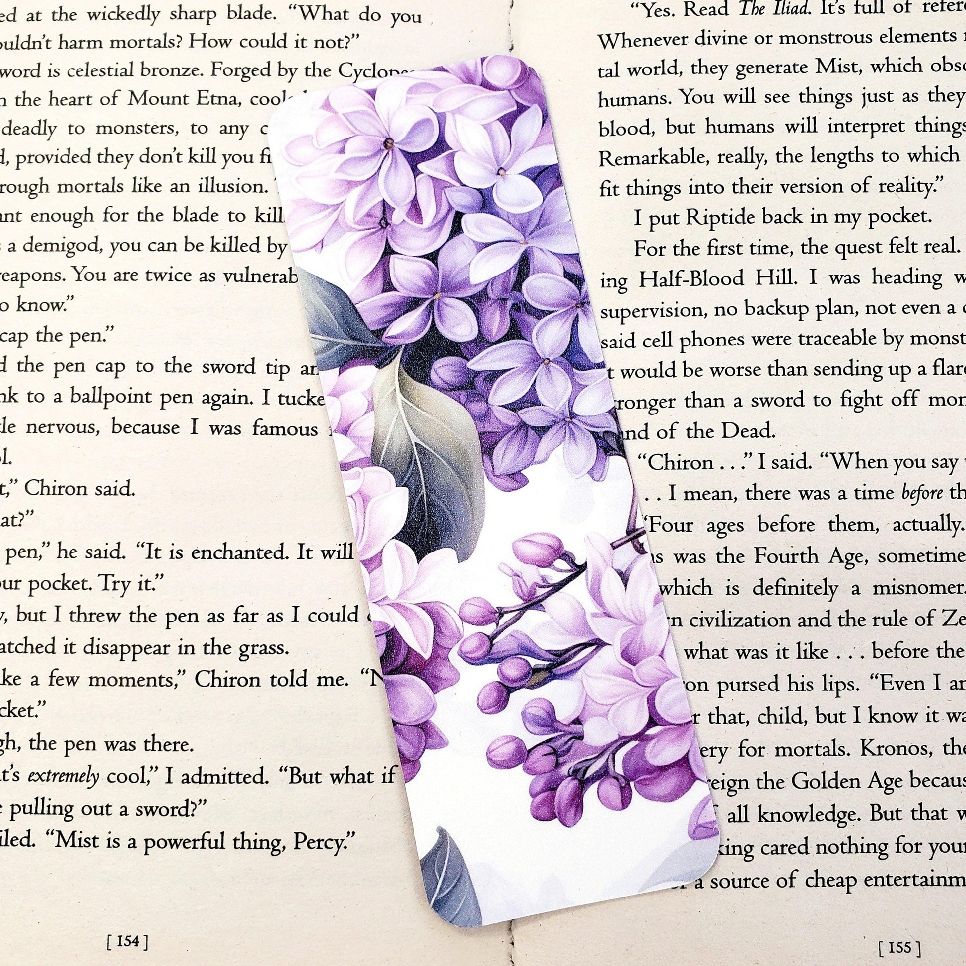 Lilac Flower Bookmark