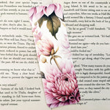 Pink Dahlia Flower Bookmark