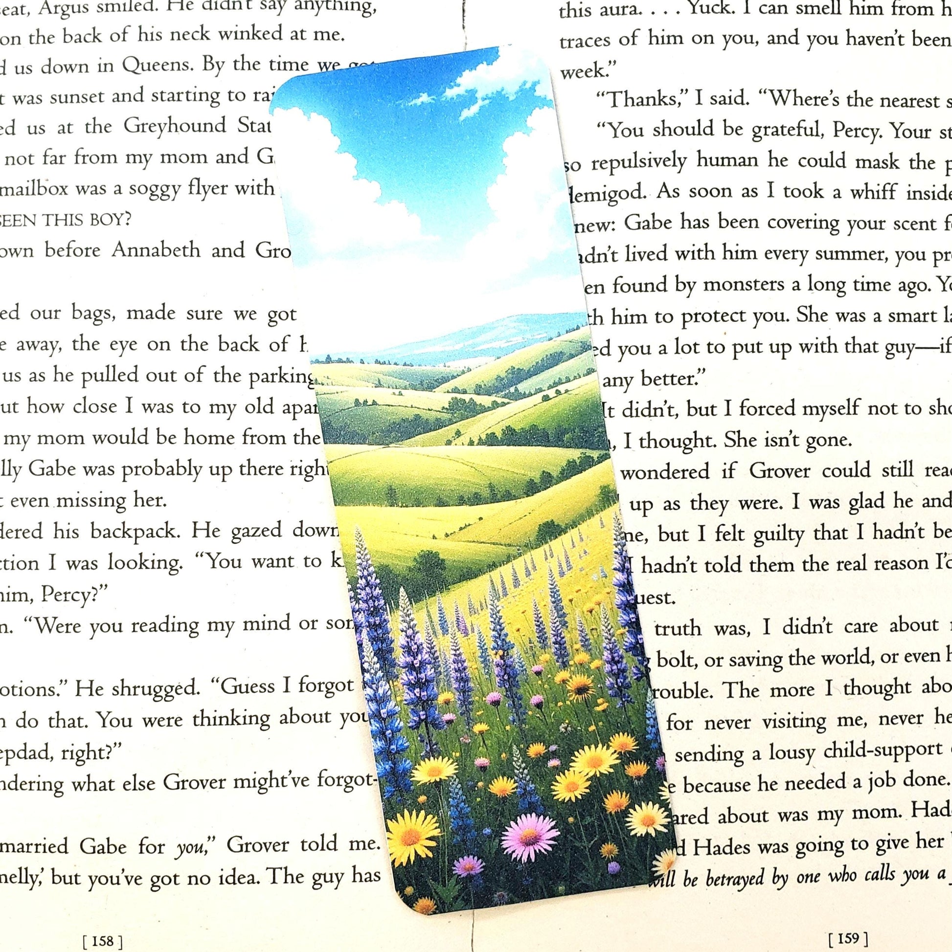Wildflower Fields Bookmark with tassel