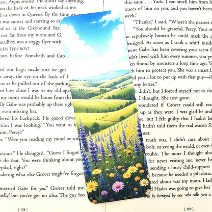 Wildflower Fields Bookmark with tassel