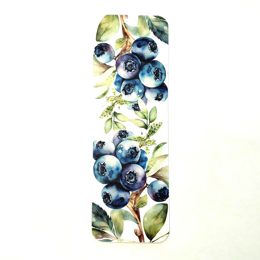 Blueberry Print Bookmark with tassel