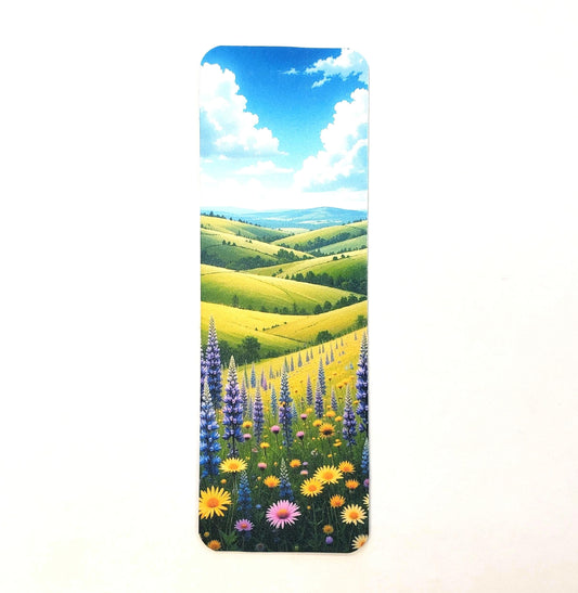 Wildflower Fields Bookmark with tassel