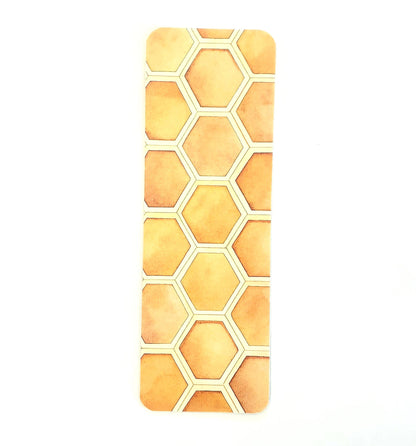 Honeybee Bookmark with tassel, double-sided