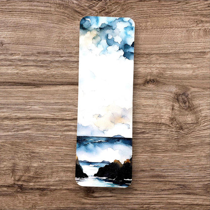 Lighthouse Bookmark with Tassel, double-sided