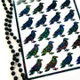 set of 24 black raven stickers