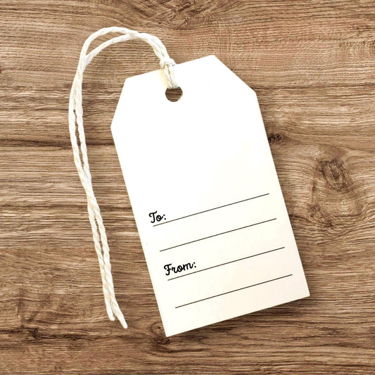 Blue Gingham Gift Tags