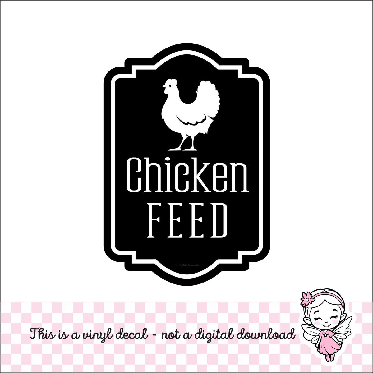Chicken Feed Decal