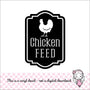 Chicken Feed Decal
