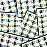 sticker sheets of sparkly handmade fireflies
