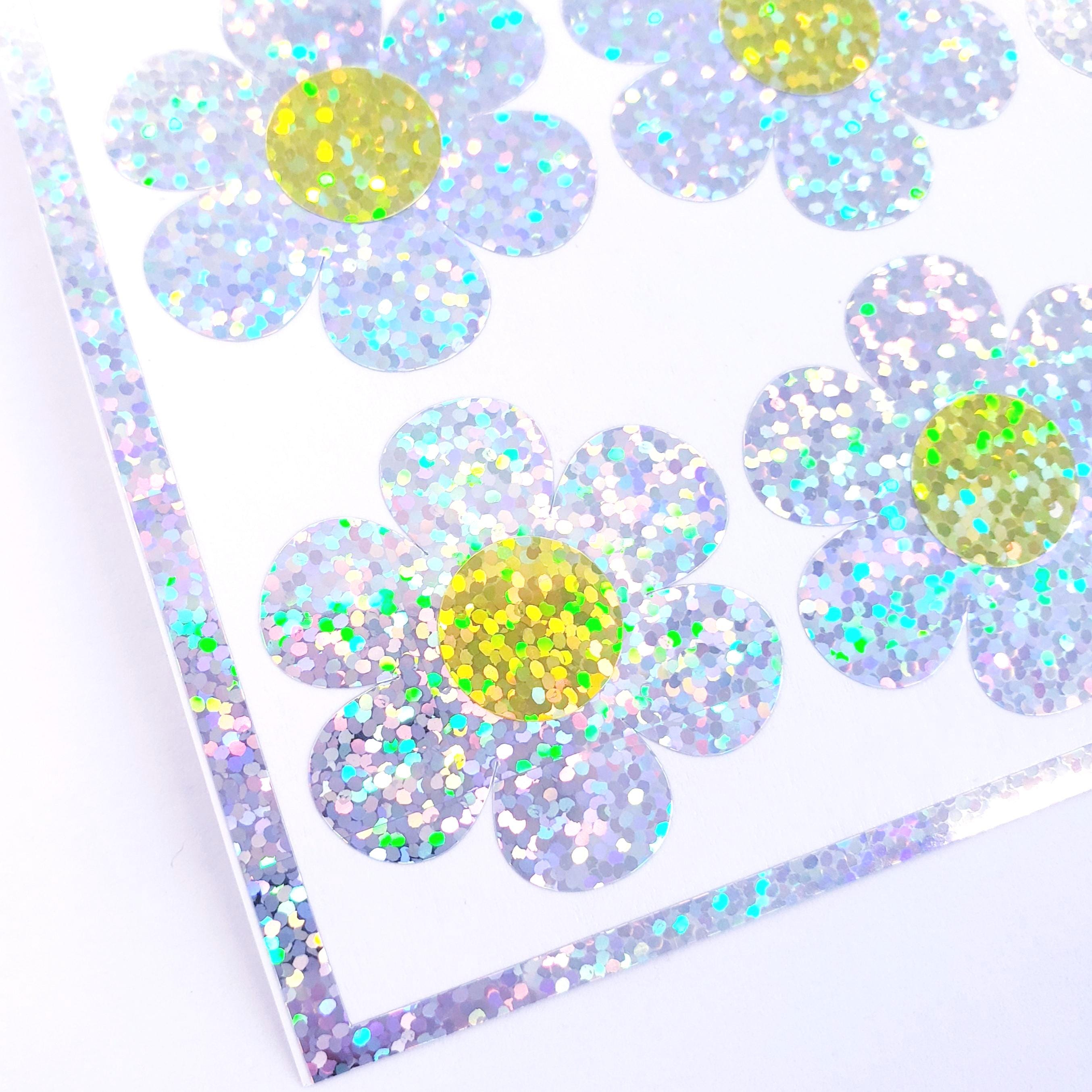 Daisy Flower Stickers, Set of 12 larger sized flowers – Fairy Dust Decals