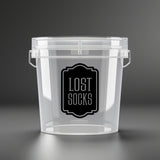 Lost Socks Laundry Decal, computer cut vinyl sticker, laundry organizer, container label for home, DECAL ONLY